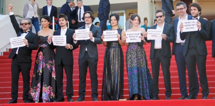 Protest at Cannes